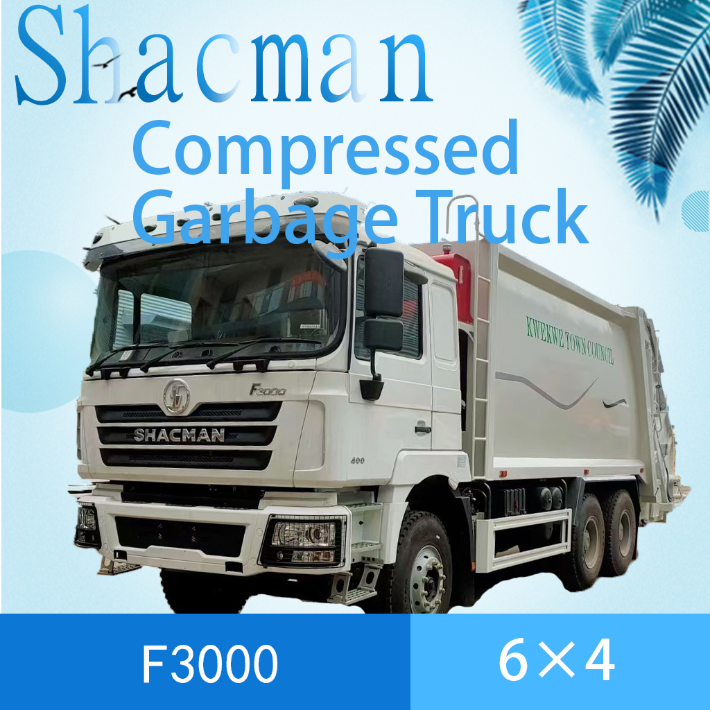 SHACMAN F3000 6X4 Compressed garbage truck